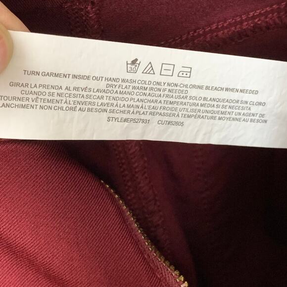 YMI Curvy Dark Wine Super Stretch Skinny Pants Size 1 NWT - Picture 7 of 8